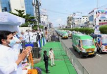 CM Jagan flags off 1088 new ambulances