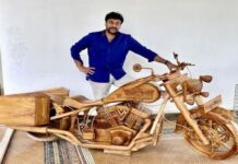Mohan babu Presented Harley Davidson bike to Megastar